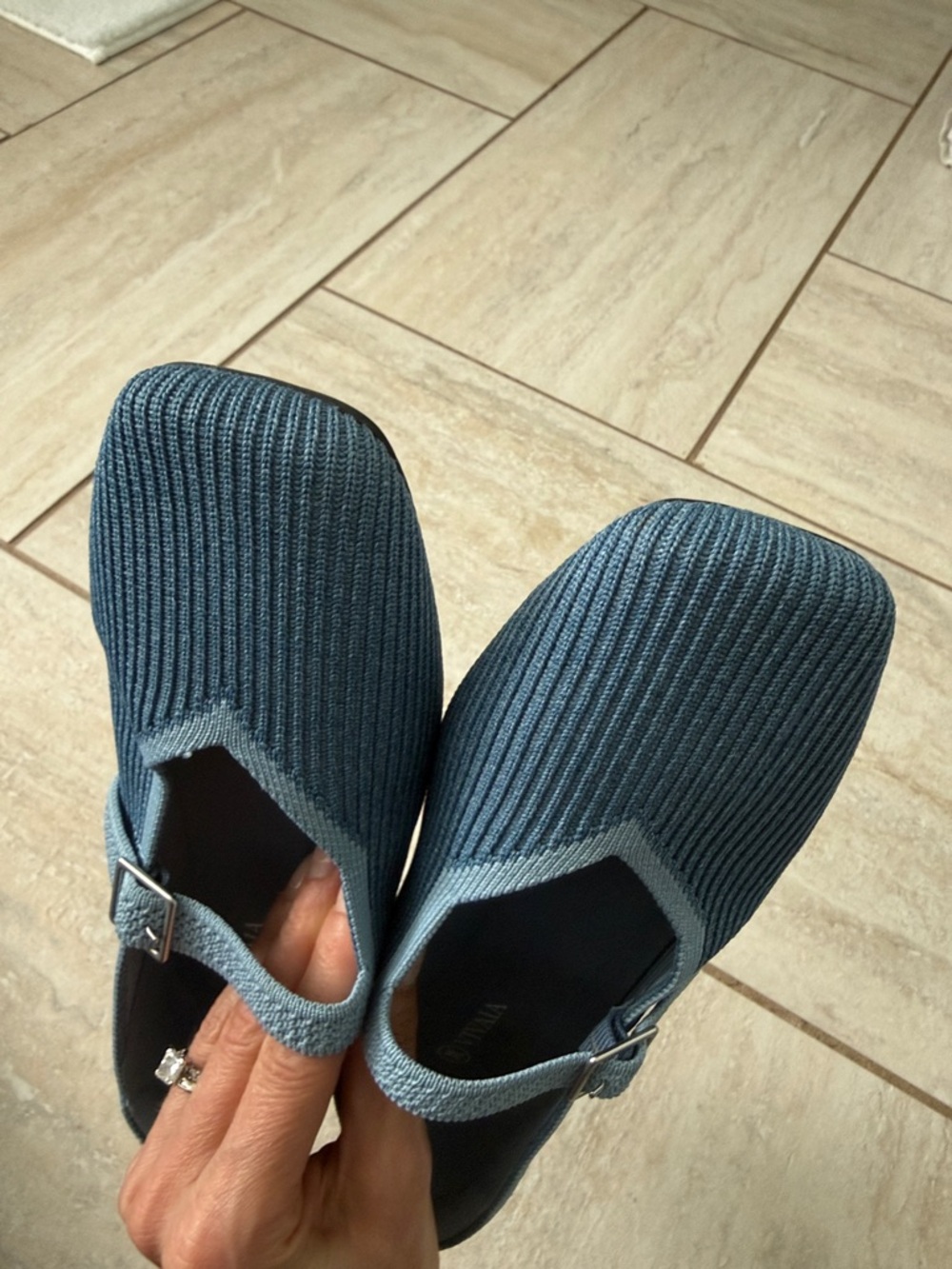 VIVAIA Margot Square Toe Mary Jane Ribbed Knit - Picture 13 of 15